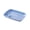 Blue, variant on Divided Meal Tray, Plastic Food Plate, Lightweight Dinner Service Trays with 2 Compartments for Campus Hospital Use, 7" x 10"