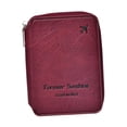 thumbnail image 3 of Funda protectora ligera para pasaporte, ideal para viajes, desplazamientos y compras. Rojo, 3 of 8