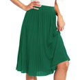 thumbnail image 1 of ZXIHZF Jupe Midi Plissée Fluide en Chiffon Classique pour Femmes, 1 of 5