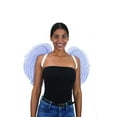 thumbnail image 2 of Costume Accessory - White Posable Angel Wings w/ Elastic Straps, 2 of 2