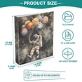 thumbnail image 3 of FORMRS 3 Ring Binder 1.5 inch with Pockets Clip Board 200 Sheets Capacity, Watercolor Space, 3 of 8