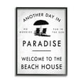 thumbnail image 2 of Stupell Industries Another Day In Paradise Beach House Sign Umbrella, 24 x 30, Design by Daphne Polselli, 2 of 5