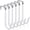 6 Pack, variant on 6 Pack Metal Over The Door Hooks, Over Door Hooks With Soft Rubber Surface, Heavy Duty Organizer Over The Door Hangers for Clothes, Umbrellas, Bag, Towels, Hats (White)