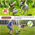 thumbnail image 5 of Juguetes para perros pelota de fútbol con correas, juguetes interactivos para perros para tira y afloja, regalos de cumpleaños para cachorros, juguete para tirar de perros, juguete de agua p, 5 of 5