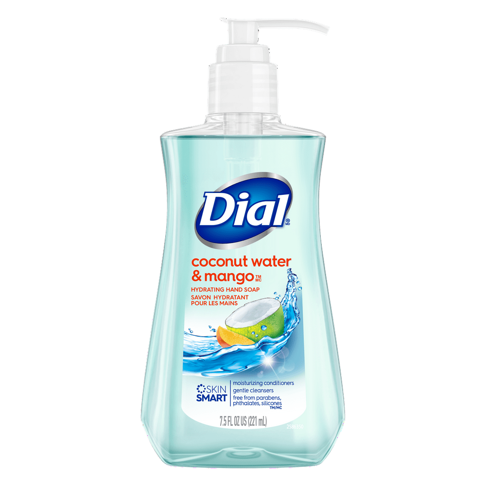 Dial Liquid Hand Soap, Coconut Water & Mango, 7.5 Ounce