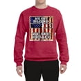 thumbnail image 3 of By His Blood We Are Healed Inspirational/Christian Unisex Crewneck Graphic Sweatshirt, Vintage Heather Red, X-Large, 3 of 5