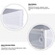 thumbnail image 2 of cajas de plástico para guardar zapatos, transparentes, tipo cajón, para pared (blanco), 2 of 6