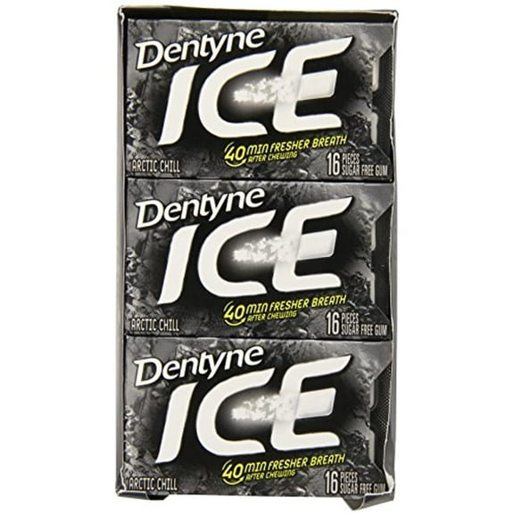 Dentyne Ice Arctic Chill Sugar-Free Gum, 12 Count