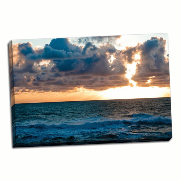 Gango Home Decor Depoe Bay Sunset II by Erin Berzel (Ready to Hang); One 36x24in Hand-Stretched Canvas
