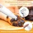 thumbnail image 2 of EXLEAF Dog Paw Trimmer, 18mm-Blade Electric Dog Clippers for Grooming, Waterproof Pet Micro Precision Trimmer, Rechargeable Hair Shaver for Paws, Ears, Face, Rump, and Eyes, 2 of 7