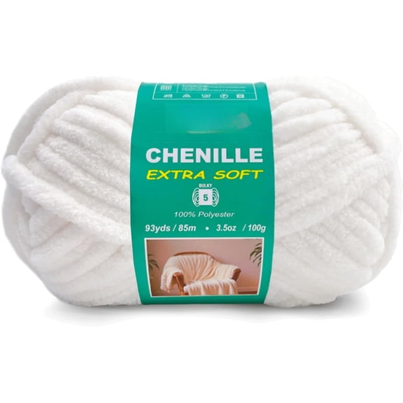 Minzimin Super Soft Velvet Chenille Yarn for Crocheting and Knitting-Easy to Crochet-Bulky, 100g of Each Skein-Chunky Plush Yarn for Hand Craft Blanket Ammigurumi DIY