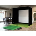 GolfBays SimBox Golf Simulator Enclosure with Driver Impact Screen - 6 ...