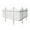 Madison Fence, variant on Baskenridge No-Dig Vinyl Fence Kit (36in x 42in) (2 Pack)