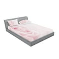 thumbnail image 2 of Ambesonne Rose Fitted Sheet & Pillow Sham Set, Close up Pink Flourish, Queen, Pale Pink, 2 of 2