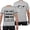 Light Gray, variant on NinXxx Men's Custom Photo Print Summer Short Sleeve Personalized Tee Light Gray XXXL