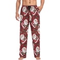 thumbnail image 3 of GZHJMY Christmas Santa Pajama Pants for Men, Lounge Pants Lightweight Men Pajama Bottoms with Drawstring Pockets, Christmas New Year Birthday Gifts, Small, 3 of 6