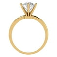 thumbnail image 4 of Solitaire Engagement Ring for Women - 2ct Moissanite in 14K Yellow Gold Promise Ring, 4 of 6