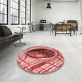 thumbnail image 4 of Ahgly Company Machine Washable Indoor Rectangle Transitional Light Coral Pink Area Rugs, 4' x 6', 4 of 7