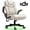 Beigewhite, variant on 550LBS Big and Tall Office Chair, Comfy Heavy Duty Executive Chair with Adjustable Lumbar Support Double Spaces Casters, PU Leather Extra Wide Seat Ergonomic Computer Desk Chair for Back Pain, Black