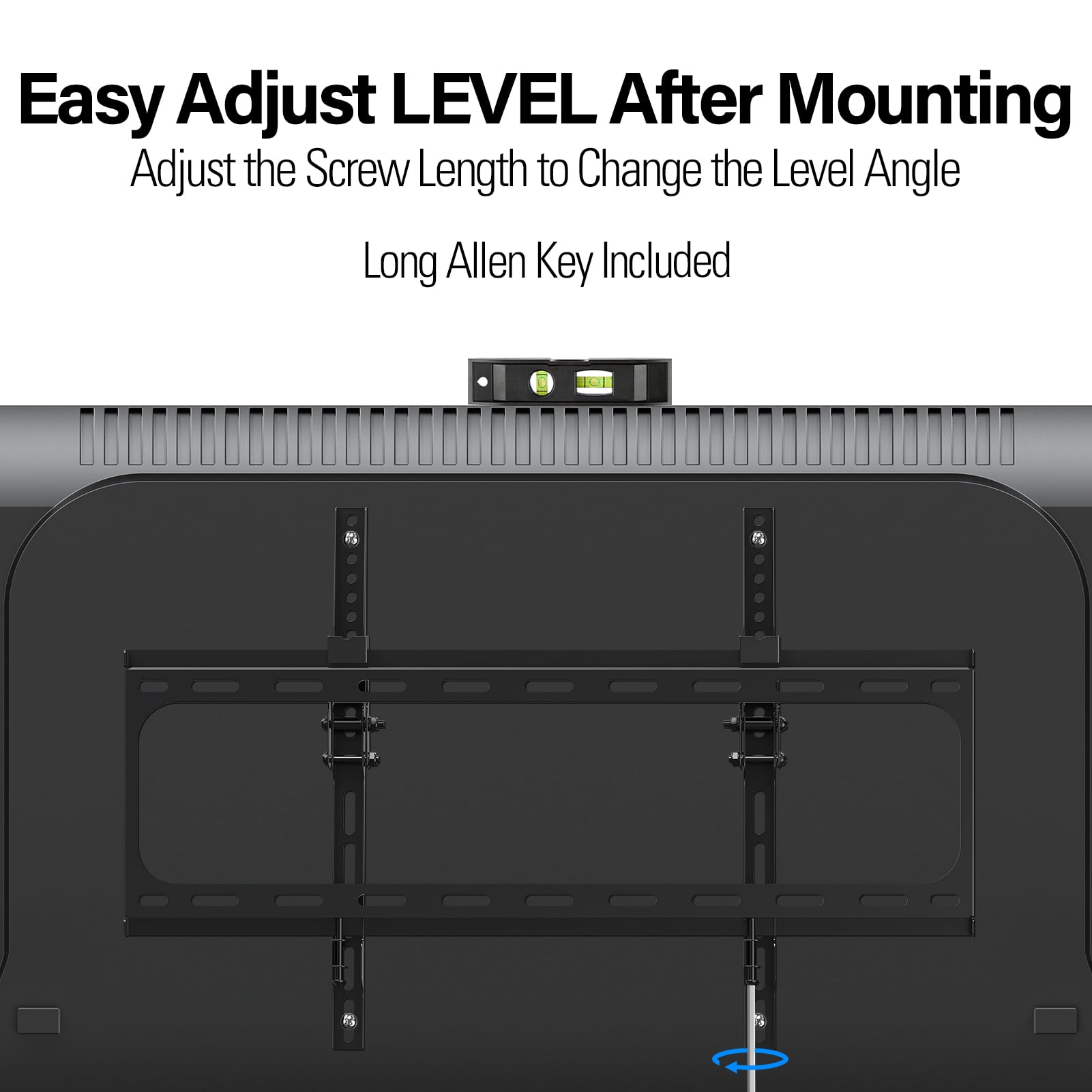 MOUNT PRO Tilting TV Wall Mount for TVs up to 75 Inch, 110 lbs, Max VESA 600x400mm, Low Profile TV Bracket Fits 24" Wood Stud