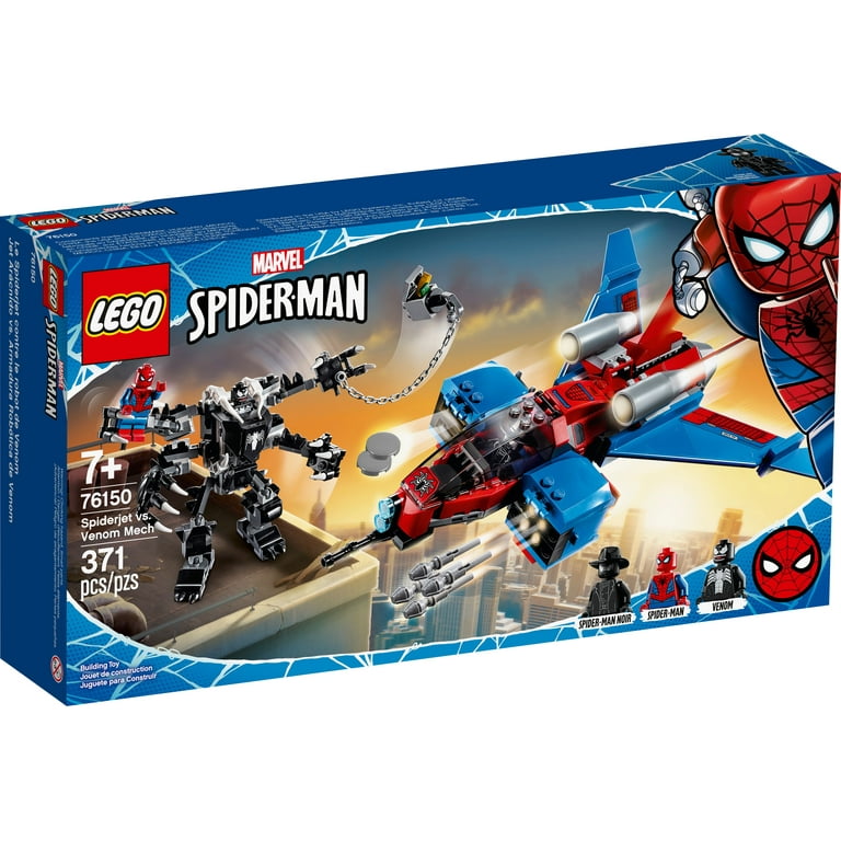 Lego 76150 Marvel Spider-Man Spider-Jet Vs Venom Mech Superhero Building Set - Each