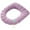 Purple, variant on yulier Toilet Seat Cover Pads, Bathroom Soft Thicker Warmer Stretchable Washable Cloth Toilet Lid Cover Cushion Fits Most Sizes of Toilet Lids
