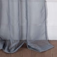thumbnail image 3 of Diamond Home 2 Piece Sheer Voile Ombre Design Rod Pocket Window Panel Curtain Drapes Set (52" W x 84" L, Grey), 3 of 4