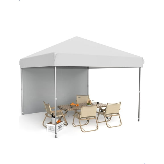 ChaoLink 10'x10' Pop Up Canopy ā Waterproof & UV-Resistant Outdoor Tent with Center Lock and 1 Sidewall