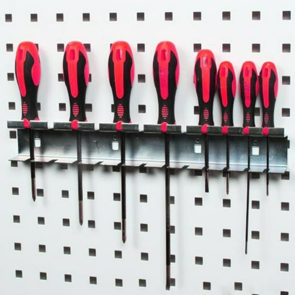 Milisten Steel Screwdriver Pegboard Hooks Set for Efficient Tool Organization in Garage, Workshop, and Home Storage