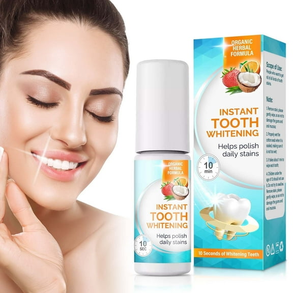 Instant Teeth Whitening, Tooth White for Stain Removing from Coffee Wine Tea, Instantly Improve Teeth Brightenes