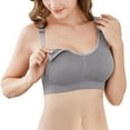 thumbnail image 2 of Almusen Womens Maternity Nursing Bra for Breastfeeding Comfortable Pregnant Sleep Bralette Pack of 3, 2 of 8
