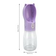 thumbnail image 4 of Botella de agua para perros, dispensador de agua a prueba de fugas para cachorros, perros y gatos, de calidad alimentaria, para caminar, viajes al aire libre, senderismo, 550ml, grande, 4 of 8