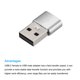 thumbnail image 5 of USB C Hembra a USB Macho Adaptador, Tipo C a USB Convertidor Adaptador Plata para Teléfono, Tableta, Computadora, Paquete de 2, 5 of 7