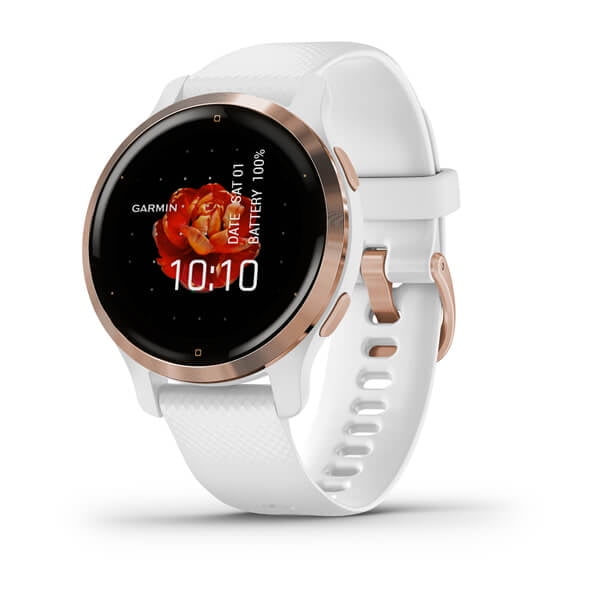 Garmin Venu® 2S - Light Gold Bezel with Light Sand Case Silicone Band Smart Watch - Walmart.com