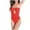 Red, variant on Uaswgudfs Womens Swim One-Piece Swimsuit with Heart-Shaped Neckline and Cutout Detail - Stylish and Durable Bathing Suit Black L