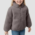 thumbnail image 2 of Zshosam Toddler Coat Winter Fleece Jacket for Zipper Up Stand Collar with Pockets Coats Size 6 12 Months,(Grey 6-12 Months), 2 of 6