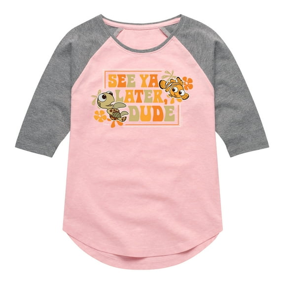 See Ya Later Dude - Toddler And Youth Girls Raglan Graphic T-Shirt