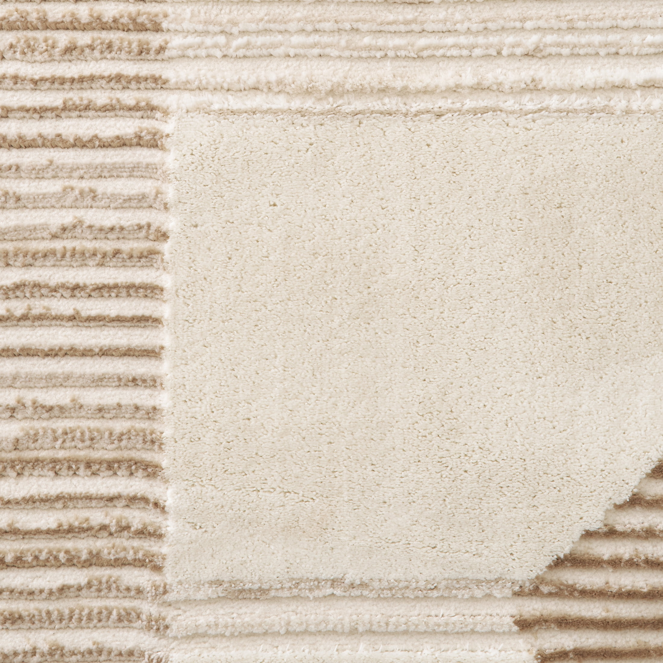Better Homes & Gardens Neutral Modern Shapes Abstract Indoor Area Rug, 5'x7'