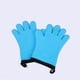 thumbnail image 3 of Matsuzay Guante de silicona grueso para horno, guantes aislantes térmicos, manoplas para asar a la parrilla, herramienta para hornear para el Cocina y Comedor Azul, 3 of 6