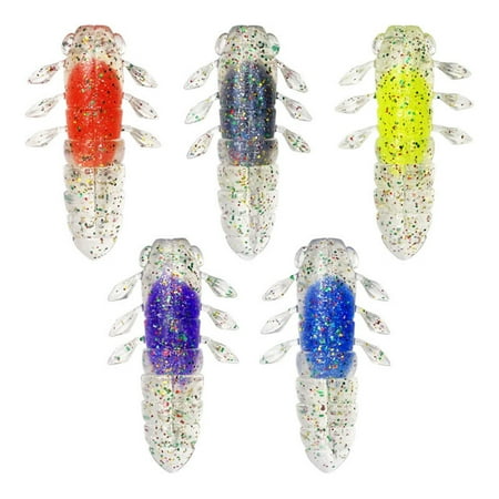 ROZYARD 10Pcs Fishing Cicada Lures Soft Artificial Swimbait for Outdoor Fishing