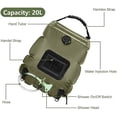 thumbnail image 2 of Kvago 5 Gallons/20L Portable Solar Shower Bag for Camping Heating Camping Head Beach Swimming Outdoor Traveling Hiking Green, 2 of 6