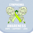 thumbnail image 4 of Inktastic Lymphoma Awareness Hope Support and Love Boys or Girls Baby Bib, 4 of 4