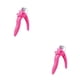 thumbnail image 1 of Cortaúñas postizas Minnieouse Mango de plástico Recortador de manicura Tijeras de recorte Rosa roja 2Conjunto, 1 of 6