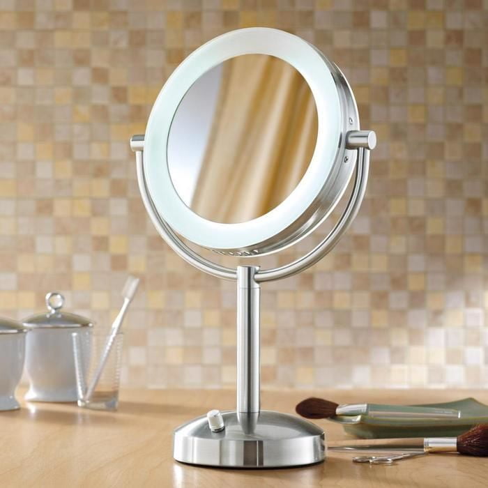 Light Up Magnifying Mirror Off 68, Magnifying Vanity Mirror With Lights