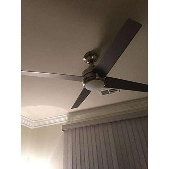 Mercer 52 In Led Indoor Brushed Nickel Ceiling Fan Com