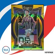 Collectible Panini Select La Liga Base Gold Prizm Ivan Sanchez #77 Real Valladolid CF Soccer Card