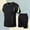 Black, variant on Men's 2-Piece Athletic Set: Quick-Dry T-Shirt + Mens Shorts for Gym, Running & Casual Red L