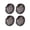 Smoke, variant on 4 Pieces Smoke Bullet Turn Signal Light Lens Covers, Compatible with Harley Sportster, Street Glide, Road King and Softail Models