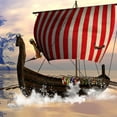 thumbnail image 3 of CafePress - The Viking Longship T Shirt - Men's Classic Graphic Cotton T-Shirt, 3 of 4