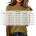 thumbnail image 7 of Lmnyox Summer T Shirt for Women Solid Color Half Sleeve Round Neck Tee Shirt Trendy Loose Ribbed Knit Basic Tops, 7 of 7